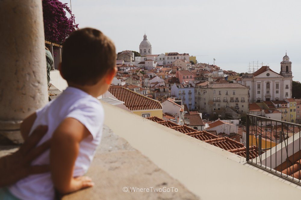 View over the rooftops of Alfama, Lisbon